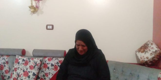 زوجة القتيل - صورة خاصة نجع حمادي