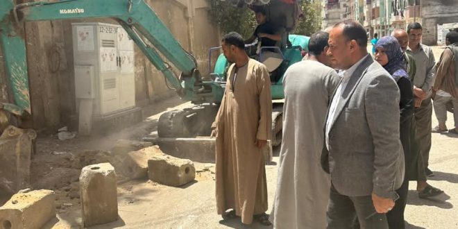 تركيب الإنترلوك في شوارع نجع حمادي