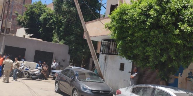 انهيار جدار في نجع حمادي