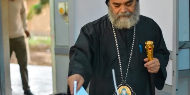 الأنبا بضابا يدلي بصوته