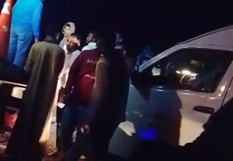 انقلاب ميكروباص داخل ترعة بقرية الجبلاو