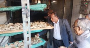 حسين الزمقان يتفقد المخابز بنجع حمادي