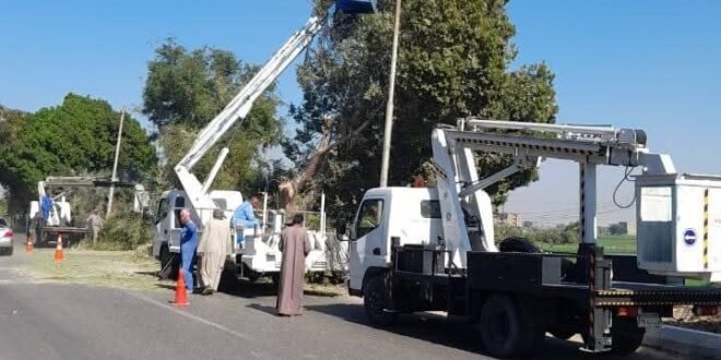 رفع كفاءة طريق قنا–الأقصر الزراعي