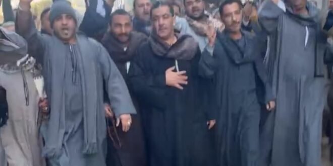 مسيرات حاشدة بقرى شرق النيل في نجع حمادي