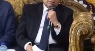 وزير العدل ينهار باكيًا في عزاء المستشارة سهام الأنصاري