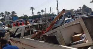 إزالة إشغالات المحال التجارية بقنا