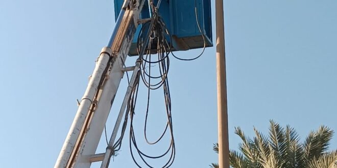 إنارة طريق مصر – أسوان في أبوتشت