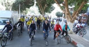 محافظ قنا في ماراثون الدراجات