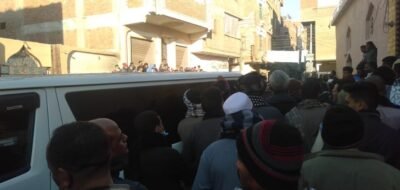 تشييع جثمان الشهيد بقريته نجع حمادي