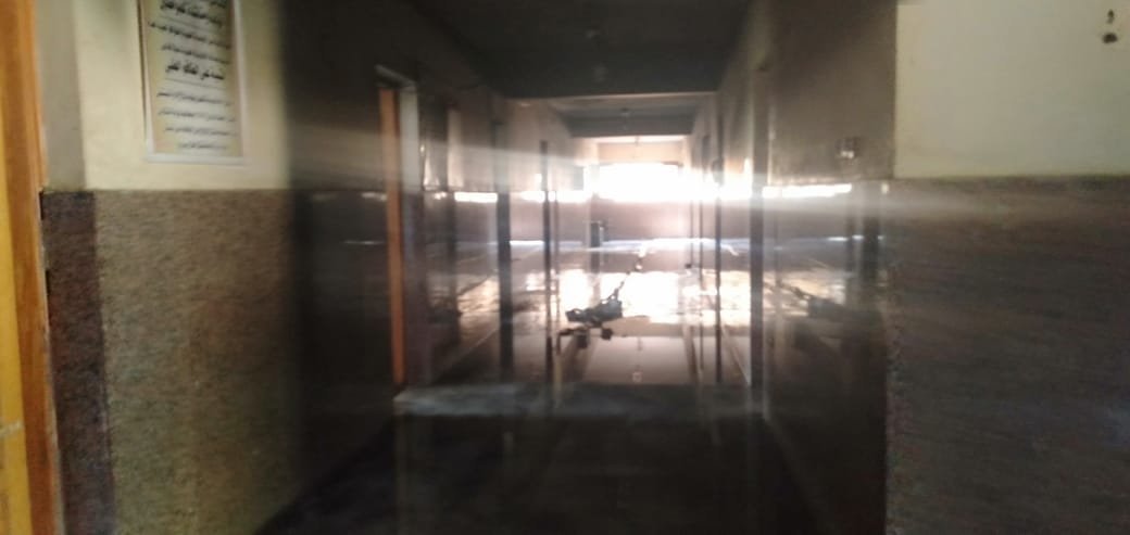 حريق مستشفى دشنا