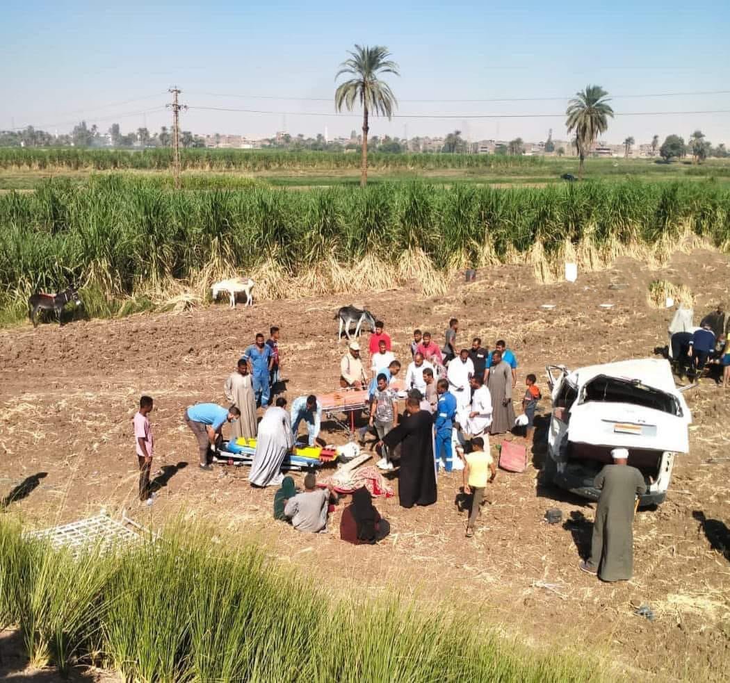 إنقلاب سيارة ميكروباص