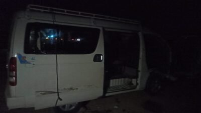 تصادم سيارتين بطريق قفط