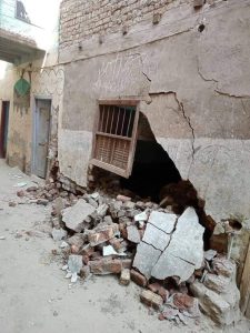 انهيار منزلين في نجع حمادي