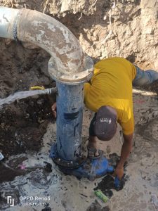 أعمال شركة المياه في نجع حمادي