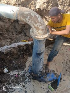 أعمال شركة المياه في نجع حمادي