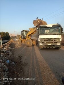 ازالة المخلفات في نجع حمادي