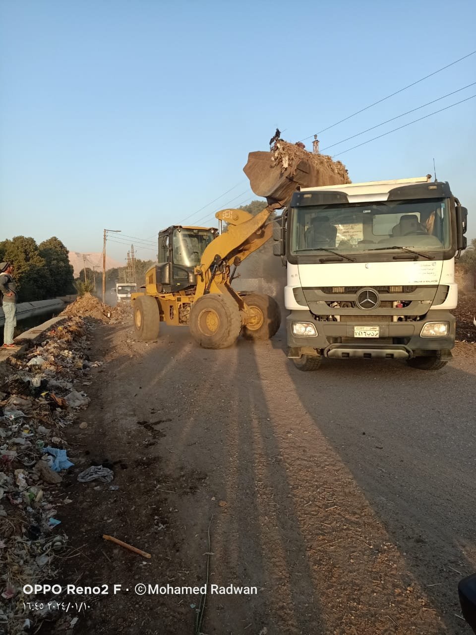 ازالة المخلفات في نجع حمادي