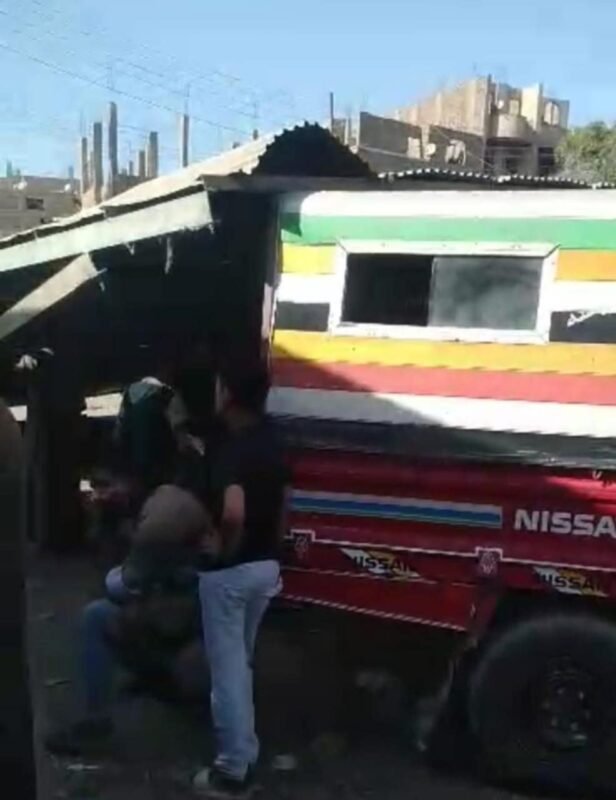 سقف موقف قوص المنهار