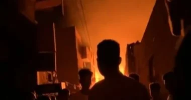 حريق داخل كنيسة مارجرجس