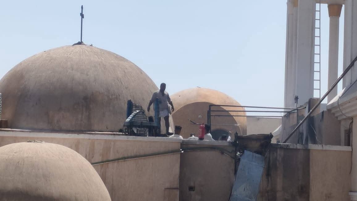 حريق كنيسة العذراء