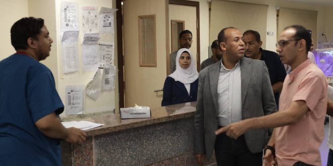 رئيس المدينة يتفقد مستشفى نجع حمادي العام