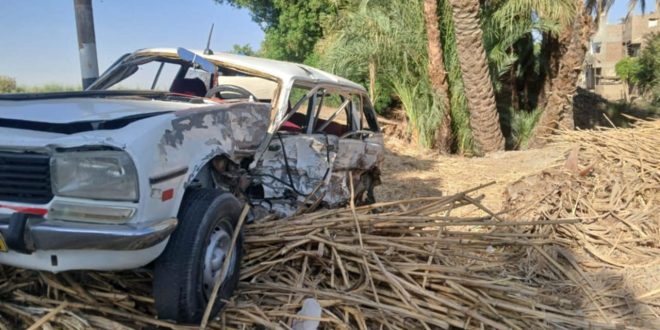 حادث مراقبي الثانوية العامة بقنا
