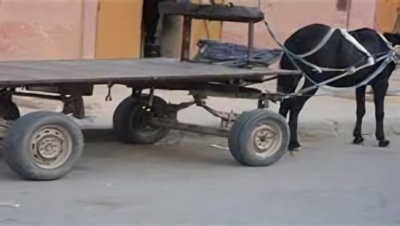 سقوط من عربة كارو_صورة أرشيفية