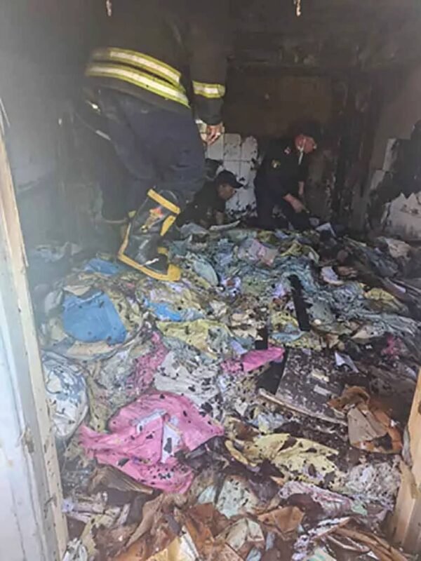 حريق غرفة المستندات في مستشفى قنا العام