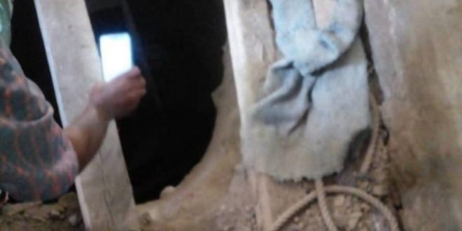 حفرة وسرداب داخل مستوصف صحي بدشنا