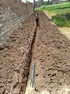 تدعيم خطوط مياه الشرب بقرى الأشراف القبلية