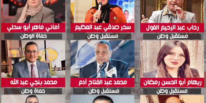 أسماء مرشحي القائمة الوطنية بمحافظة قنا