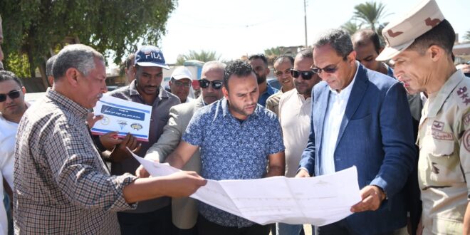 محافظ قنا يتابع معدلات إنجاز كوبري أبو شوشة