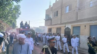 جنازة النقيب محمد محمود سعد