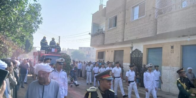 جنازة النقيب محمد محمود سعد