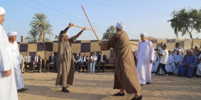 عروض المرماح والتحطيب بقنا