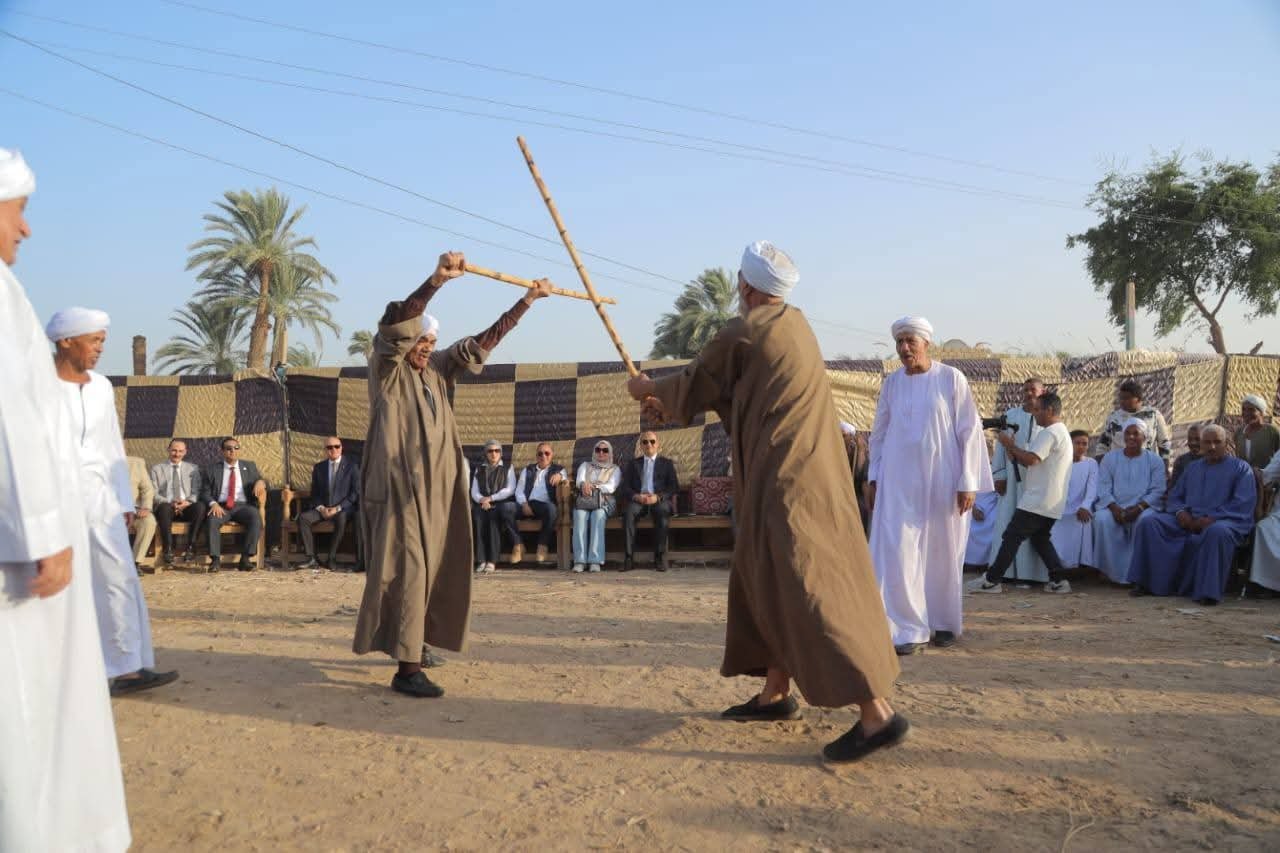 عروض المرماح والتحطيب بقنا