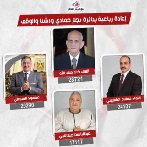 نتيجة الحصر العددي لدائرة نجع حمادي ودشنا والوقف