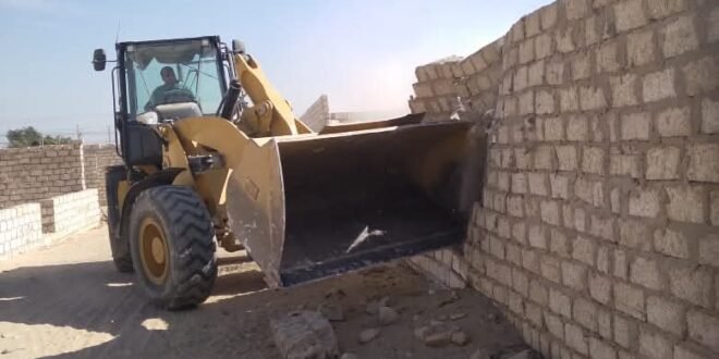 إزالة 30 حالة تعدٍ على أراضي أملاك الدولة بقرية هو