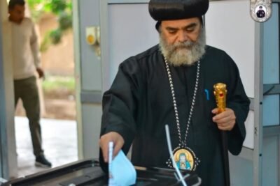 الأنبا بضابا يدلي بصوته