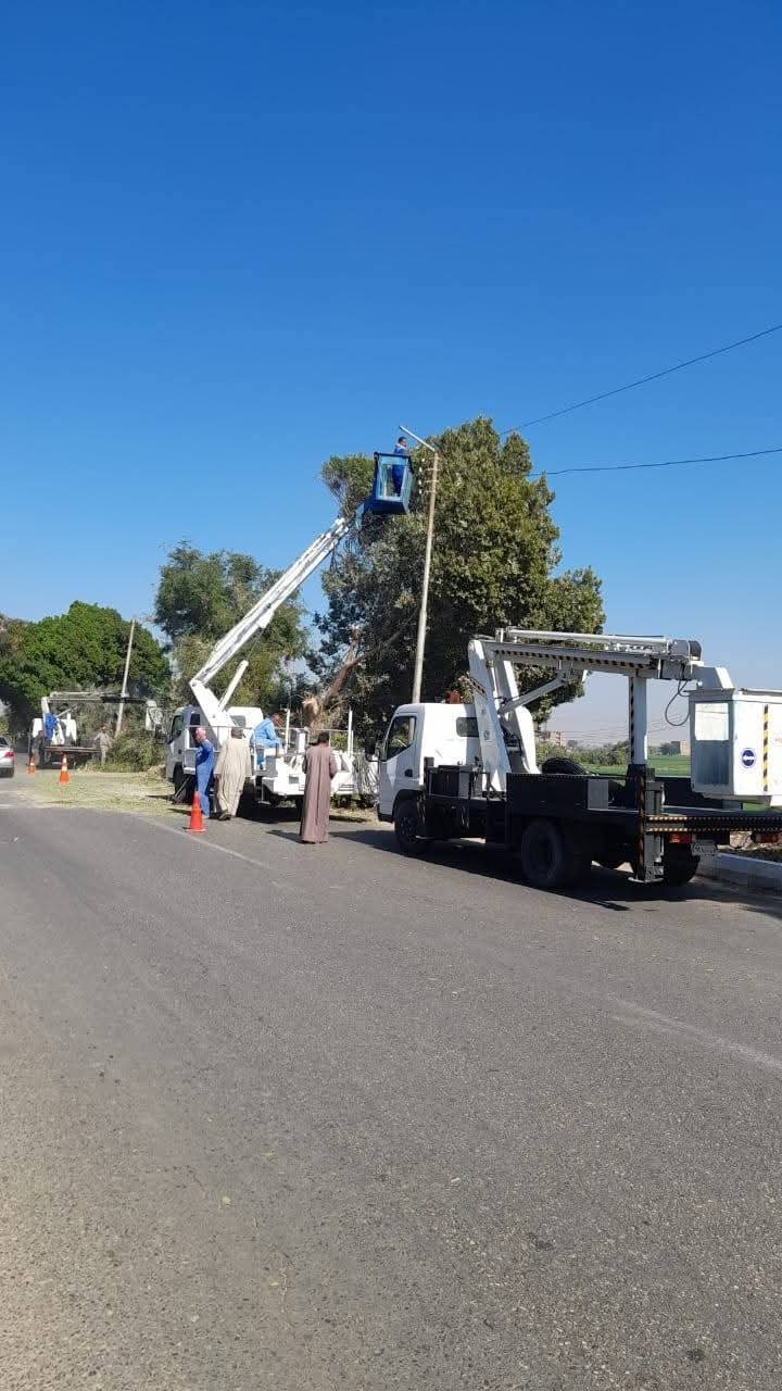 رفع كفاءة طريق قنا–الأقصر الزراعي