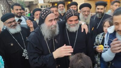 نيافة الأنبا يؤانس يرحب بزيارة الأنبا بضابا