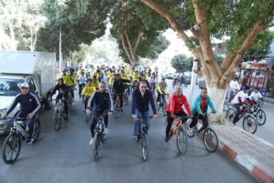 محافظ قنا في ماراثون الدراجات