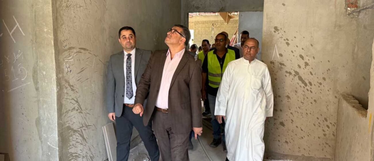 محافظ قنا يتفقد مشروع مستشفى مرزوق