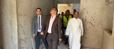 محافظ قنا يتفقد مشروع مستشفى مرزوق
