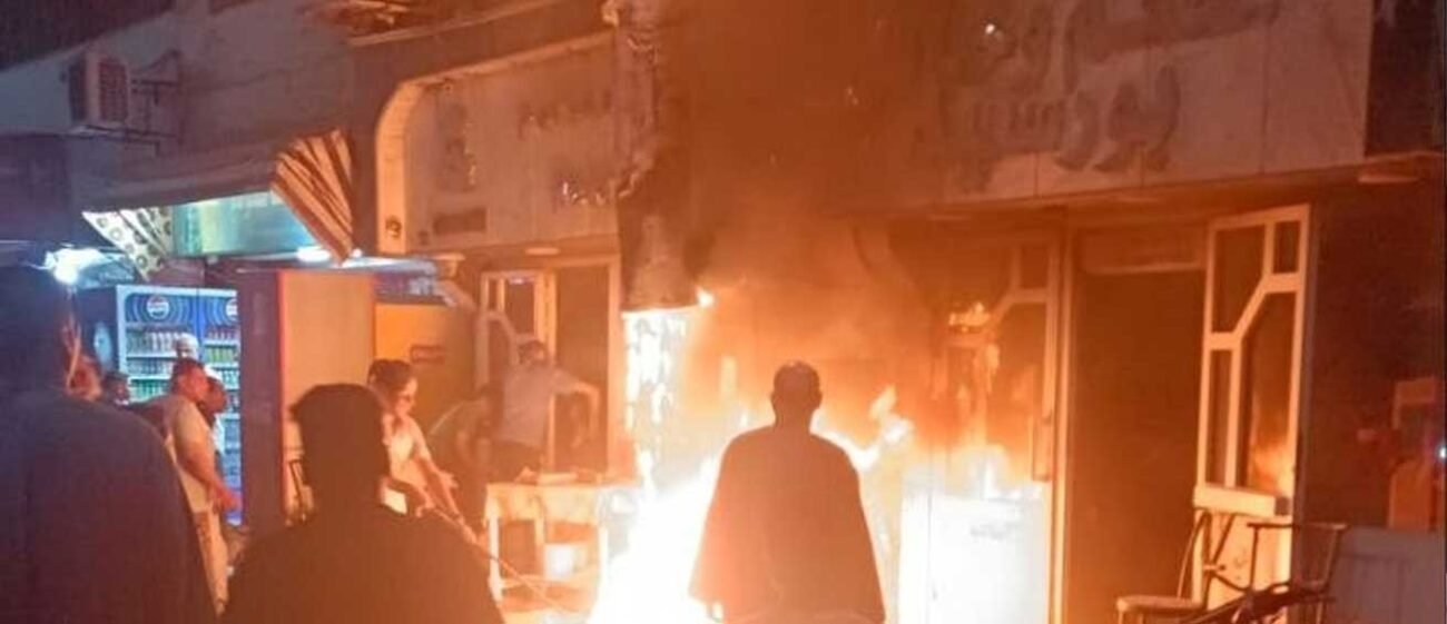 حريق مطعم في نجع حمادي