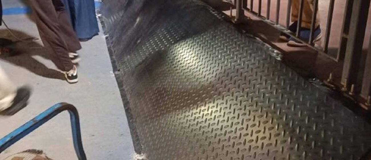 تأمين جزء مكشوف بكورنيش قنا